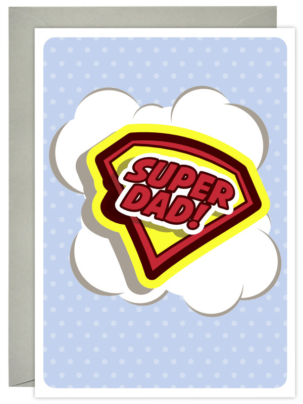 Super Dad Greeting Card Super Dad Greeting Card